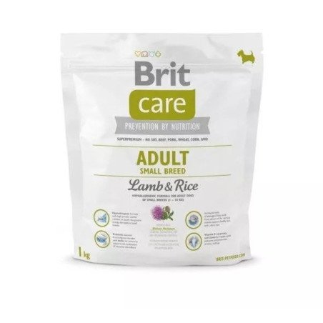 Karma dla małych psów Brit Care Adult Small Breed z jagnięciną i ryżem 1 kg