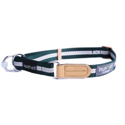 Obroża dla dużego psa półzaciskowa z odblaskową taśmą 2,5 cm, obwód 40 do 60 cm, zdjęcie 3